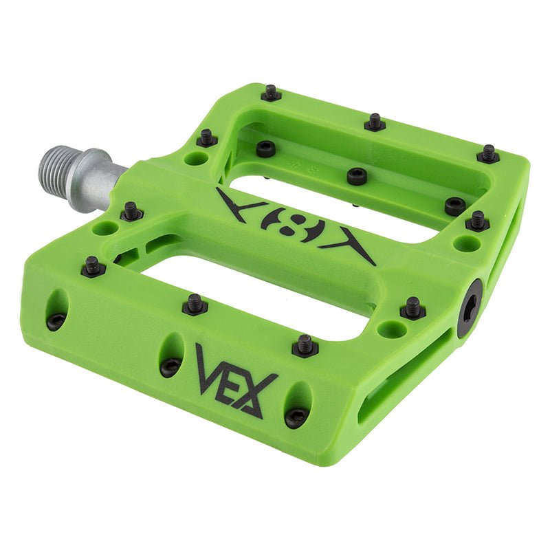 Pedals Origin8 Origin8 Vex Platform 9/16` 1 Sealed and 1 Sleeve Green Composite 105x98x17mm Yellow Green