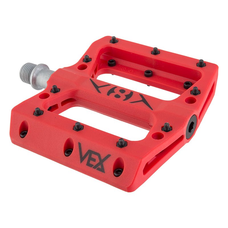 Pedals Origin8 Origin8 Vex Platform 9/16` 1 Sealed and 1 Sleeve Red Composite 105x98x17mm Maroon