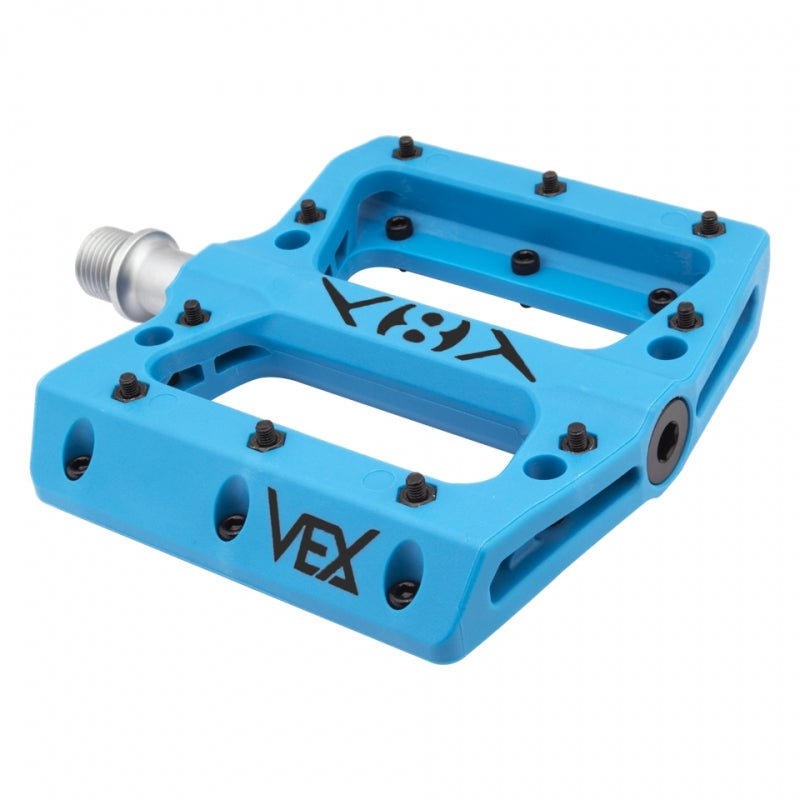 Pedals Origin8 Origin8 Vex Platform 9/16` 1 Sealed and 1 Sleeve Blue Composite 105x98x17mm Medium Turquoise