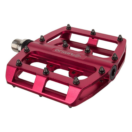 Pedals Origin8 Origin8 Rascal Platform 9/16` 2 Sealed and 1 DU Sleeve Red Alloy 98x92x14mm Brown