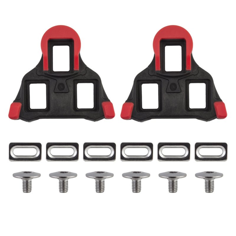Pedals Origin8 Origin8 Split Fixed SPD-SL Cleats  Black/Red SPD-SL 0° Fixed Rosy Brown