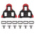 Pedals Origin8 Origin8 Split Fixed SPD-SL Cleats  Black/Red SPD-SL 0° Fixed Rosy Brown