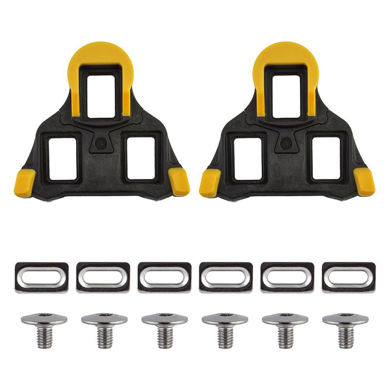Pedals Origin8 Origin8 Split 6 SPD-SL Cleats  Black/Yellow SPD-SL 6° Float Tan