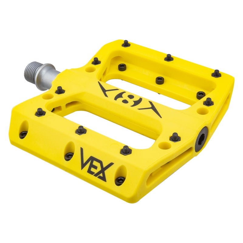 Pedals Origin8 Origin8 Vex Platform 9/16` 1 Sealed and 1 Sleeve Yellow Composite 105x98x17mm Gold