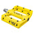 Pedals Origin8 Origin8 Vex Platform 9/16` 1 Sealed and 1 Sleeve Yellow Composite 105x98x17mm Gold