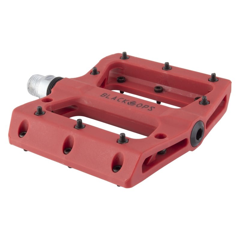 Pedals Black ops Black ops Nylo-Pro II 9/16` 1 Sealed and 1 Sleeve Red Composite 105x98x16mm Maroon
