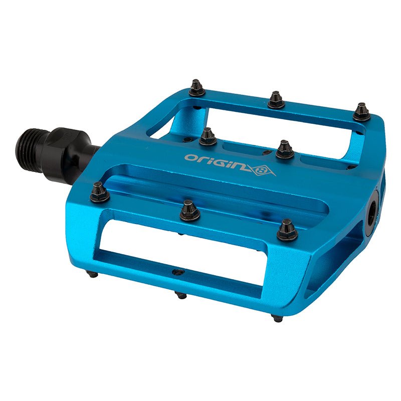 Pedals Origin8 Origin8 Rascal XS Platform 9/16` 2 Sealed and 1 DU Sleeve Blue Alloy 80x85x16mm Dark Cyan