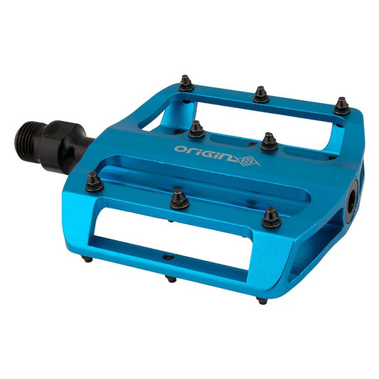 Pedals Origin8 Origin8 Rascal XS Platform 9/16` 2 Sealed and 1 DU Sleeve Blue Alloy 80x85x16mm Dark Cyan