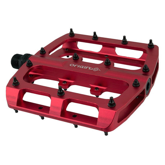 Pedals Origin8 Origin8 Rascal XL Platform 9/16` 2 Sealed and 1 DU Sleeve Red Alloy 109x110x15mm Brown