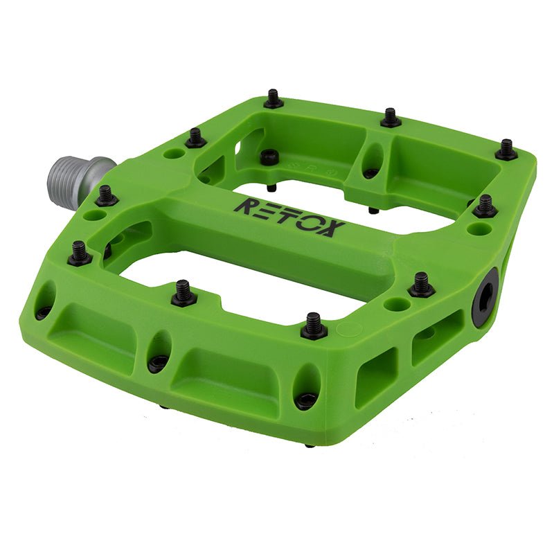 Pedals Origin8 Origin8 Retox Platform 9/16` 1 Sealed and 1 Sleeve Green Composite 113x105x18mm Olive Drab