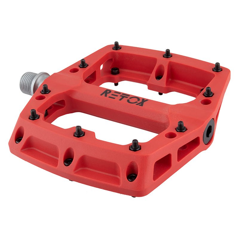 Pedals Origin8 Origin8 Retox Platform 9/16` 1 Sealed and 1 Sleeve Red Composite 113x105x18mm Maroon
