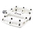 Pedals Origin8 Origin8 Retox Platform 9/16` 1 Sealed and 1 Sleeve White Composite 113x105x18mm Beige