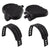 Pedals Sunlite Sunlite Flat Form Exerciser Pedals 9/16` Loose Ball Black Toe Straps Dark Slate Gray