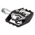 Pedals Origin8 Origin8 Everland Race Double Clipless 9/16` 3 Sleeve Black/Silver SPD Carbon/Nylon Light Gray