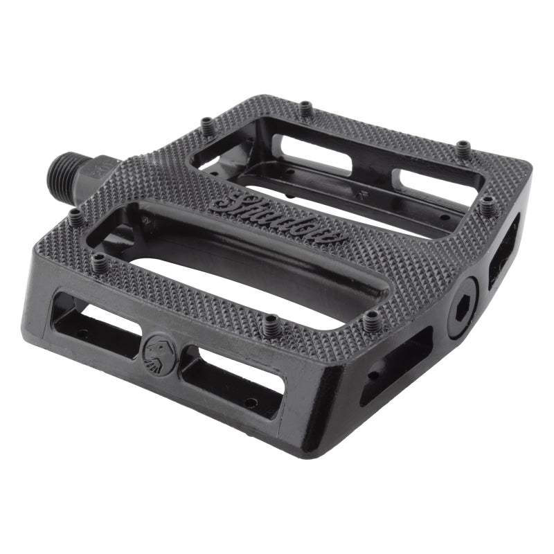 Pedals The Shadow Conspiracy The shadow conspiracy Metal Pedal Sealed 9/16` Sealed Black Extra Pins Alloy 105x100mm Dark Slate Gray