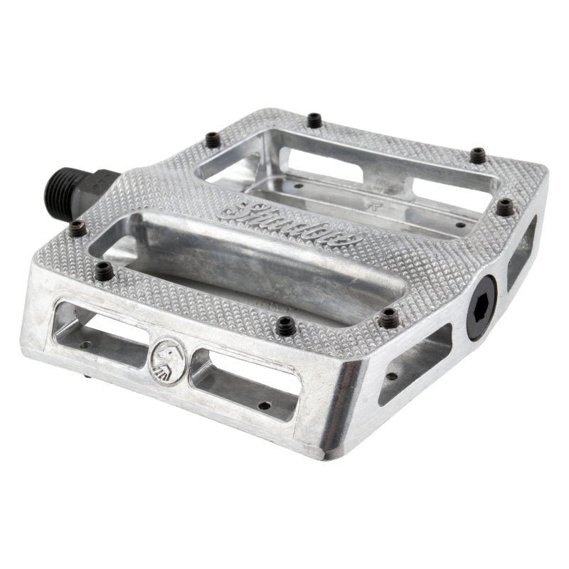 Pedals The Shadow Conspiracy The shadow conspiracy Metal Pedal Sealed 9/16` Sealed Polished Silver Extra Pins Alloy 105x100mm Gray
