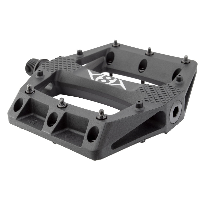 Pedals Origin8 Origin8 Strapd Platform 9/16` 1 Sealed and 1 Sleeve Black Composite 113x114x20mm Dim Gray