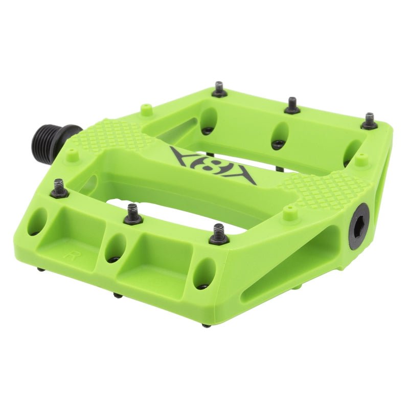 Pedals Origin8 Origin8 Strapd Platform 9/16` 1 Sealed and 1 Sleeve Green Composite 113x114x20mm Dark Khaki