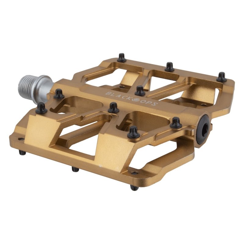 Pedals Black ops Black ops Trail Rat 9/16` Sealed Gold Alloy 98x100mm 356g Dim Gray