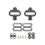 Pedals Sunlite Sunlite Pedal Cleats  Single Release SPD 4° Float MTB Dim Gray