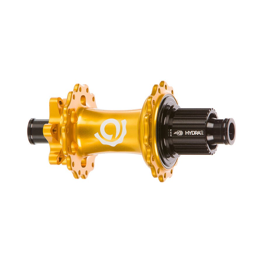 Industry Nine Hydra 2 Boost MicroSpline Disc Hub Rear 28H 12mm TA 148mm Shimano Micro Spline Gold