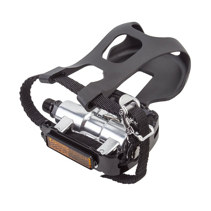 Pedals Sunlite Sunlite Training Bike Pedals 9/16` OS Loose Ball Black/Silver SPD Dark Slate Gray