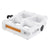 Pedals Black ops Black ops T-Bar Pedals 1/2` Loose Ball White Composite 95x96x20mm Light Gray