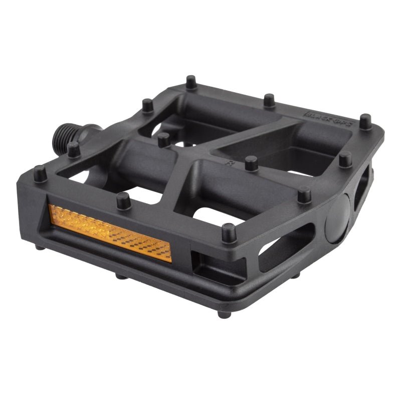 Pedals Black ops Black ops T-Bar Pedals 9/16` Loose Ball Black Composite 95x96x20mm Dark Slate Gray