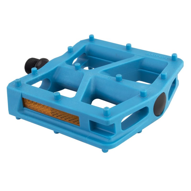 Black ops T-Bar Pedals 9/16` Loose Ball Blue Composite 95x96x20mm