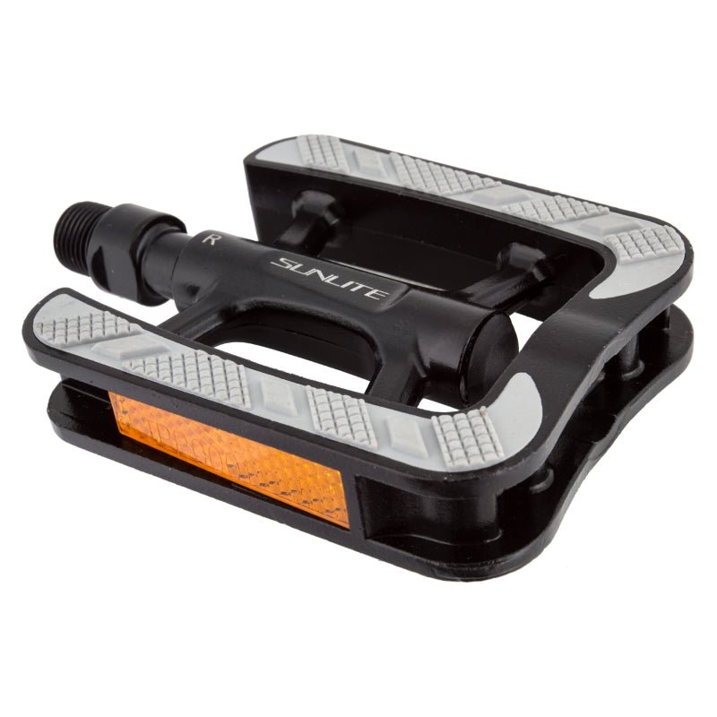 Pedals Sunlite Sunlite City Non-Slip 9/16` Sleeve Black/Grey Alloy 104x79.5x22mm Gray