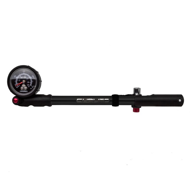 Floor Pumps Sunlite Sunlite Air Surge Shock Shock pump Analog Schrader 400psi Black Black