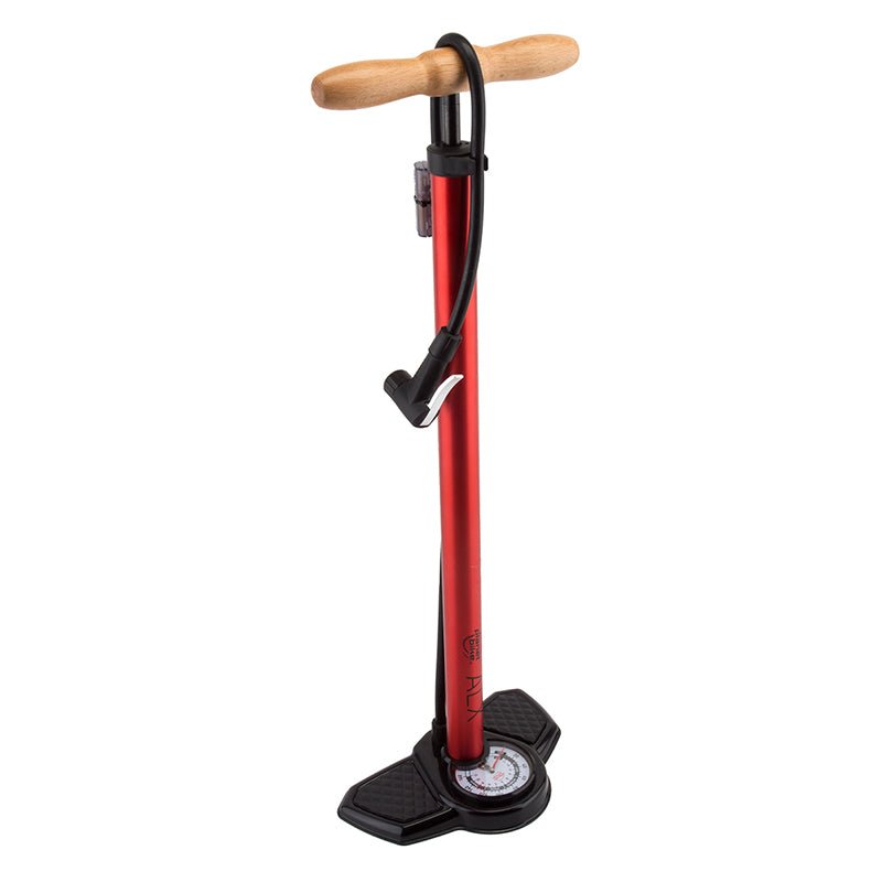 Floor Pumps Planet Bike Planet Bike ALX 2.0 Floor Pump - 160psi Red Dark Salmon
