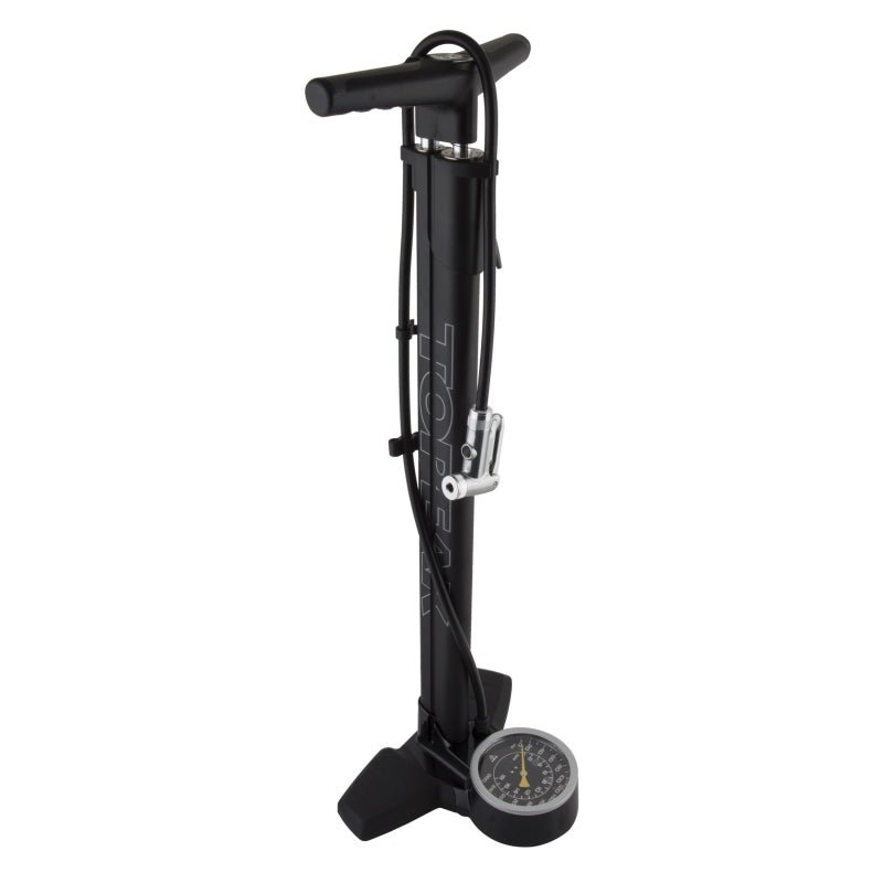 Floor Pumps Topeak Topeak Joe Blow Ace DX Floor pump Analog PV/SV 260psi 29.1` Aluminum Black Dark Slate Gray