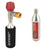 CO2 Inflators/Cartridges Planet Bike Planet Bike Red Zeppelin Inflator Includes Two Threaded 16g Cartridges Sleeve Light Gray