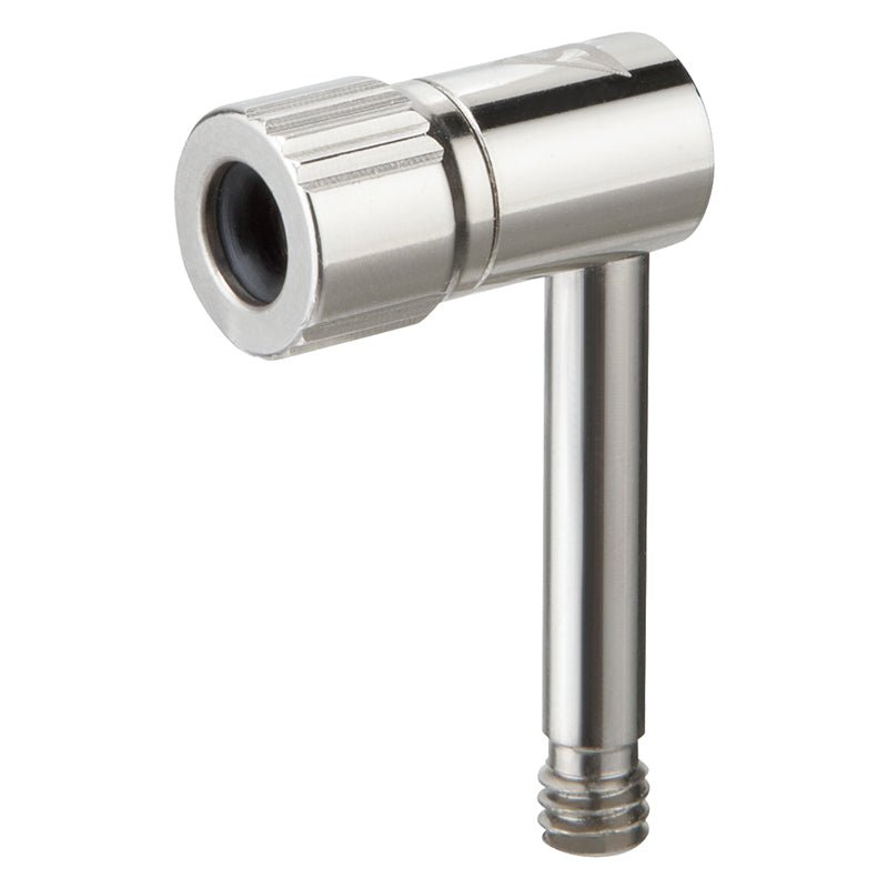 Pump Parts Topeak Topeak Pressure Rite 90 Degree Presta Valve Adapter Light Gray