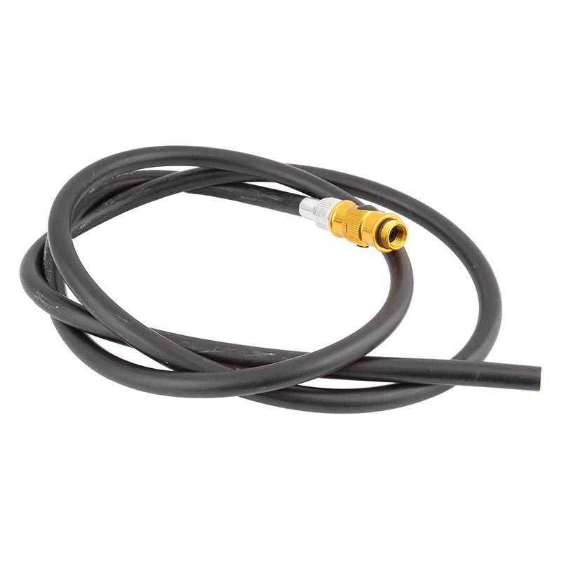 Floor Pumps Lezyne Lezyne Hose With Flip-Thread Chuck Lezyne PV/SV Hose & Head Black Dim Gray