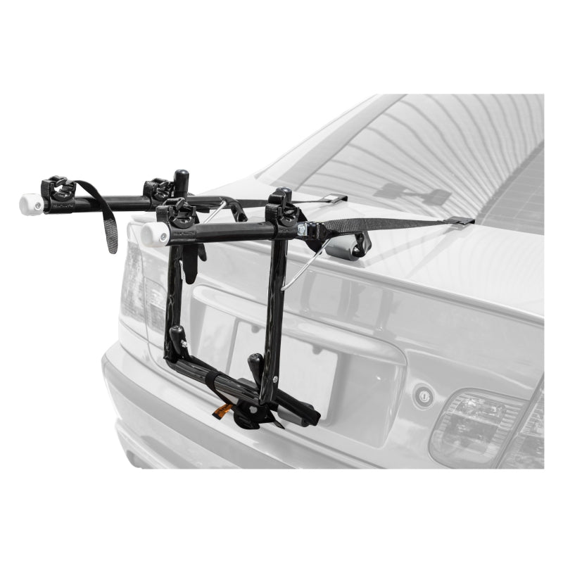 Auto Racks Sunlite Sunlite TB-240 2-Bike Trunk Rack 2 Bike Trunk Black 70lbs Light Gray
