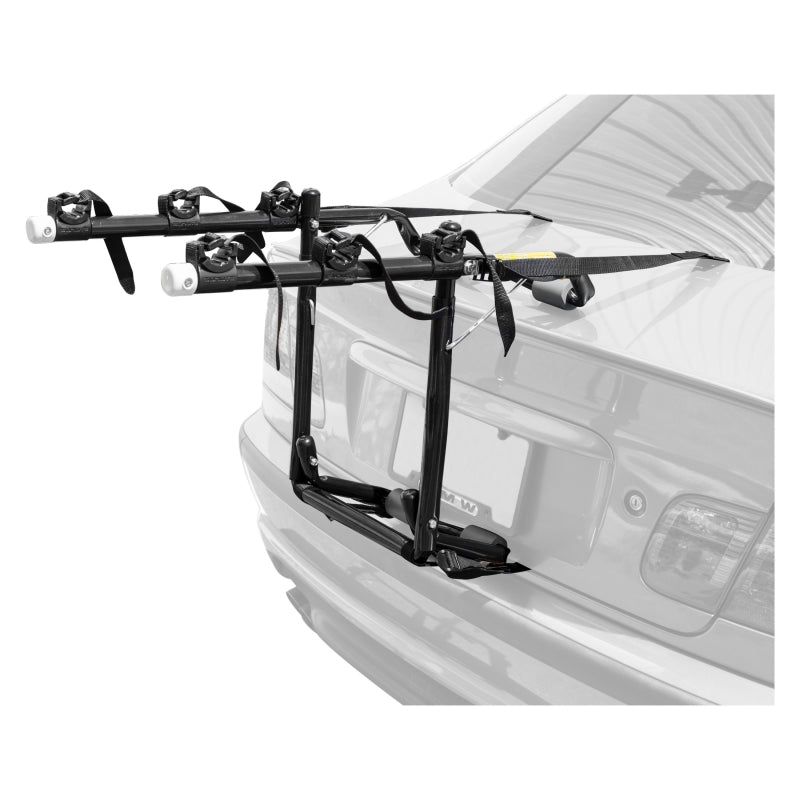 Auto Racks Sunlite Sunlite TB-340 3-Bike Trunk Rack 3 Bike Trunk Black 105lbs Gray