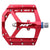 HT Components AE03 EVO+ Platform Pedals Body: Aluminum Spindle: Cr-Mo 9/16'' Red Pair