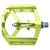 HT Components AE03 EVO+ Platform Pedals Body: Aluminum Spindle: Cr-Mo 9/16'' Green Pair