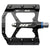 HT Components AE05 EVO+ Platform Pedals Body: Aluminum Spindle: Cr-Mo 9/16'' Black Pair