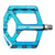 HT Components ANS10 Supreme Platform Pedals Body: Aluminum Spindle: Cr-Mo 9/16'' Blue Pair