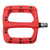HT Components PA03A Nano P Platform Pedals Body: Nylon Spindle: Cr-Mo 9/16'' Red Pair