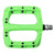 HT Components PA03A Nano P Platform Pedals Body: Nylon Spindle: Cr-Mo 9/16'' Green Pair
