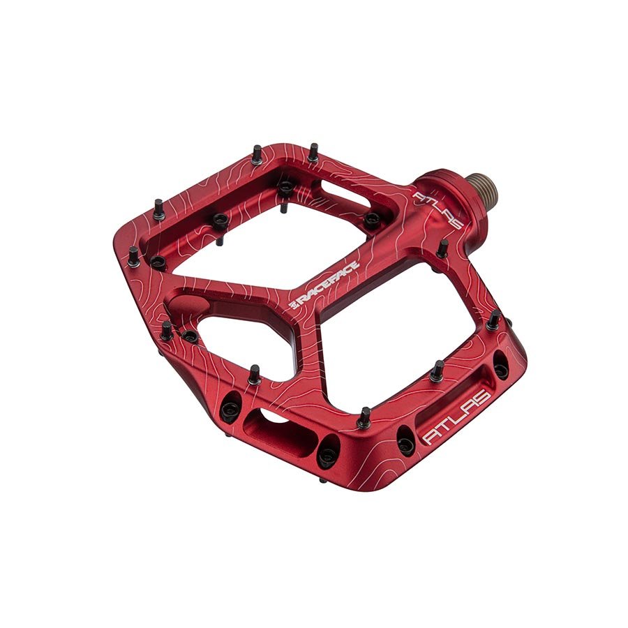 Pedals Race Face RaceFace Atlas Pedals - Platform Aluminum 9/16" Red Maroon