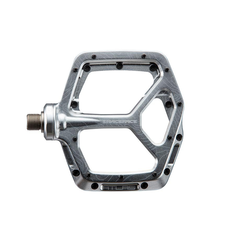 Pedals Race Face RaceFace Atlas Pedals - Platform Aluminum 9/16" Silver Dim Gray