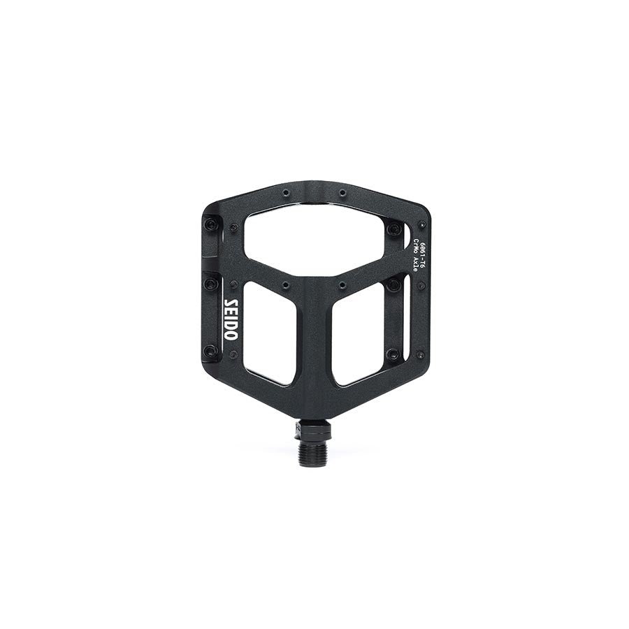 Pedals Seido Seido Slicer Platform Pedals Body: Aluminum Spindle: Cr-Mo 9/16 Black Pair Dark Slate Gray