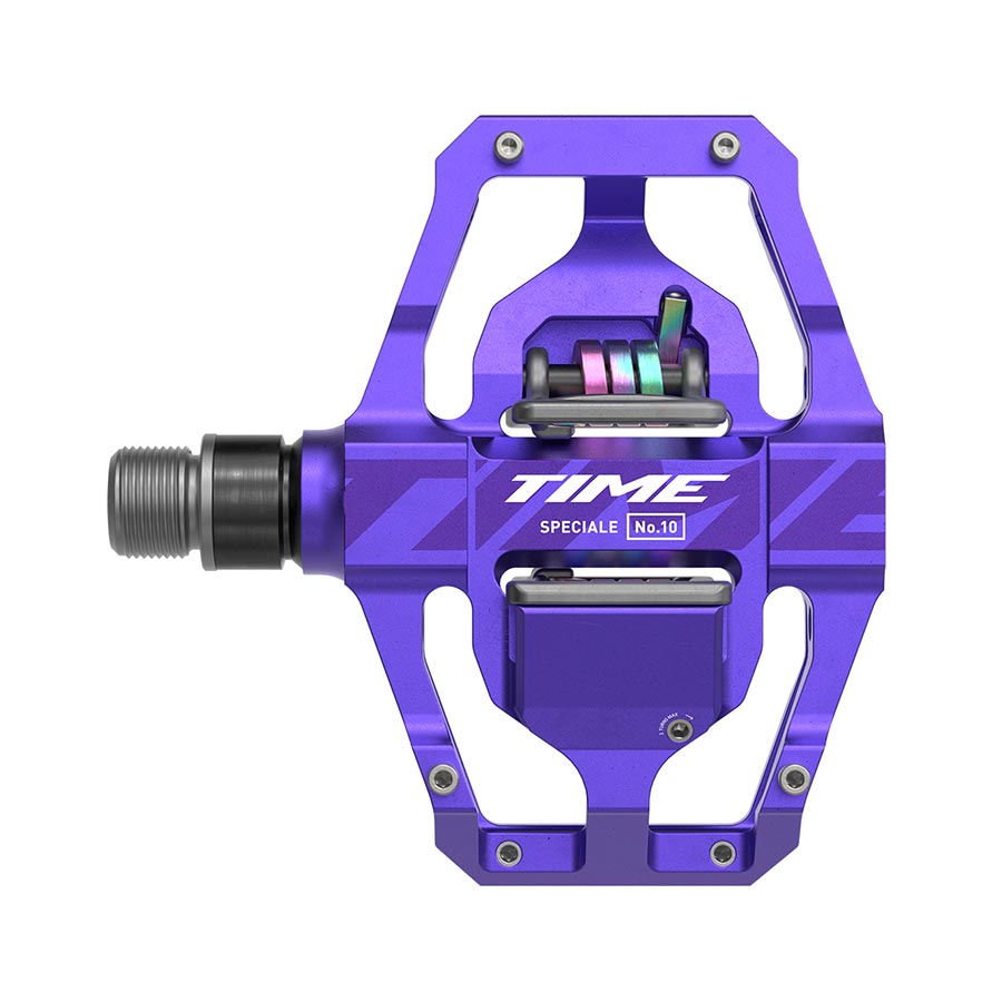 Pedals TIME Time Speciale 10 Pedals - Dual Sided Clipless Platform Aluminum 9/16" Purple Large B1 Slate Blue
