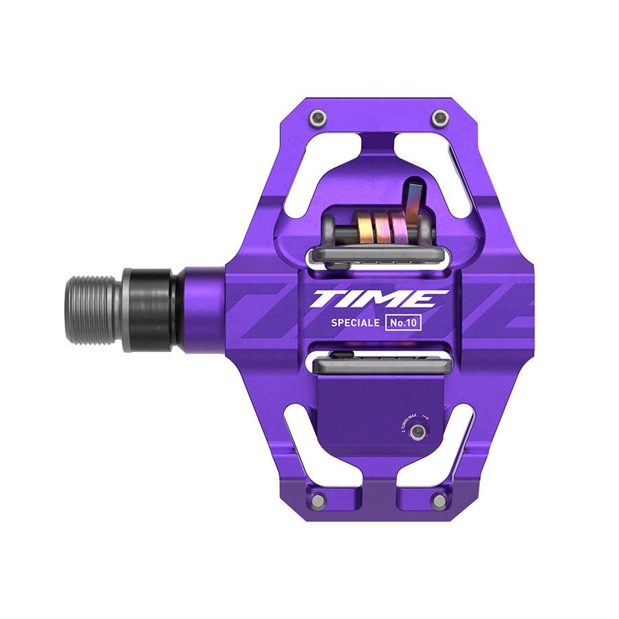 Pedals TIME Time Speciale 10 Pedals - Dual Sided Clipless Platform Aluminum 9/16" Purple Small B1 Slate Blue