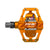 Pedals TIME Time Speciale 10 Pedals - Dual Sided Clipless Platform Aluminum 9/16" Tangerine Small B1 Chocolate